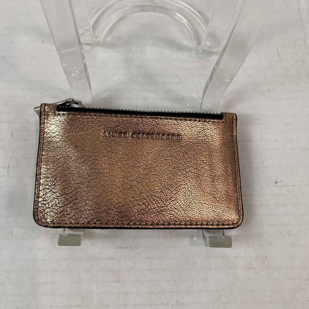 Women's Aimee Kestenberg gold leather card wallet, NWOT